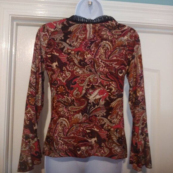 MKM Designs Vintage Babydoll Empire Waist Whimsygoth Fairy Moody Boho Top M Y2k - Picture 2 of 14